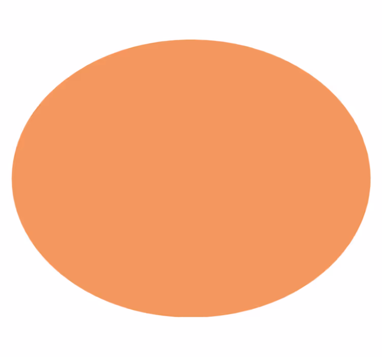 "Apricot Crush" circular vinyl rug - TenStickers