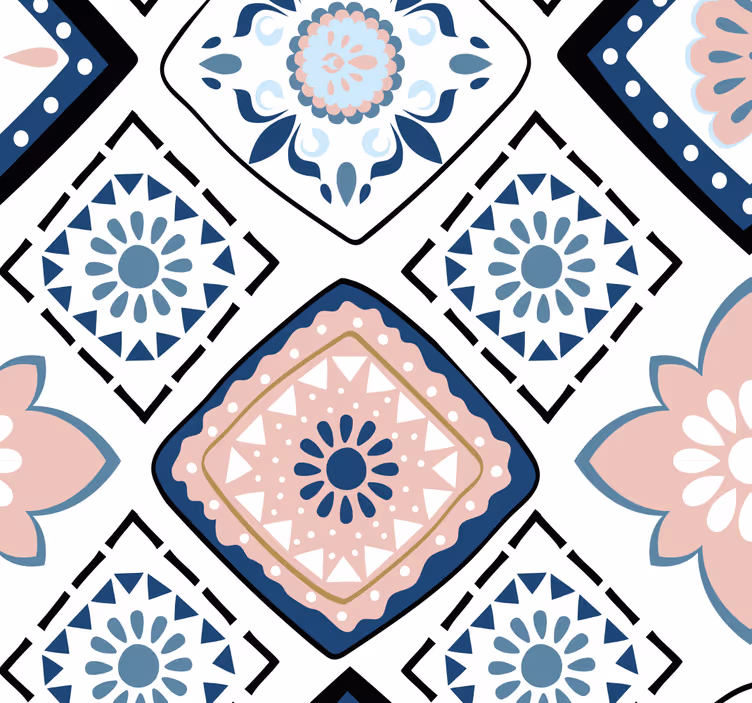 Tile Pattern Elegance tile wallpaper - TenStickers