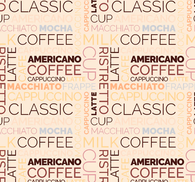 Typography Delight letter wallpaper - TenStickers