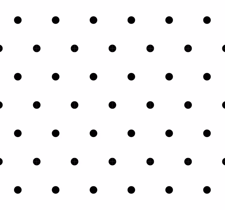 Simple black and white motif polka dots wallpaper - TenStickers
