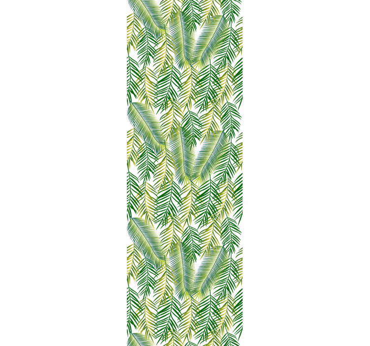 Lush greenery design leaf wallpaper - TenStickers