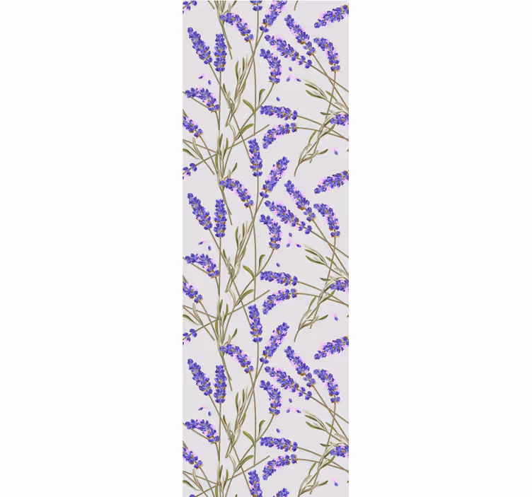 Lavender Floral Design flower wallpaper - TenStickers