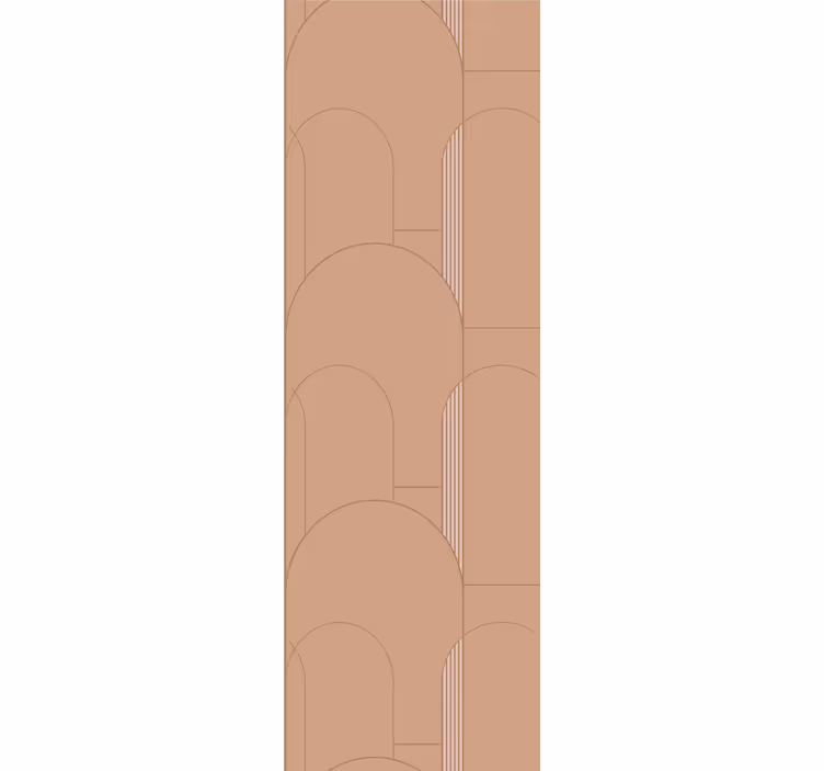 Beige arch patterns modern wallpaper - TenStickers