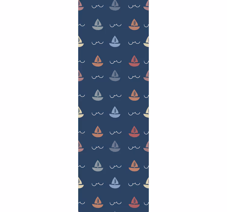 Sailing boats motif kids wallpaper - TenStickers