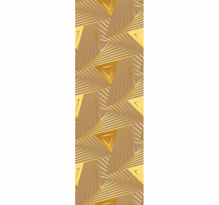Golden pattern motif triangle wallpaper - TenStickers