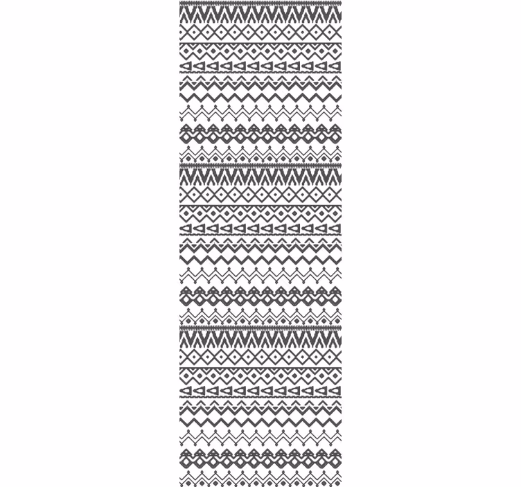Grey and white geometric motif scandinavian wallpaper - TenStickers