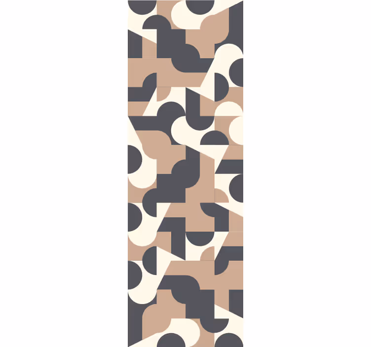 Geometric forms display abstract wallpaper - TenStickers