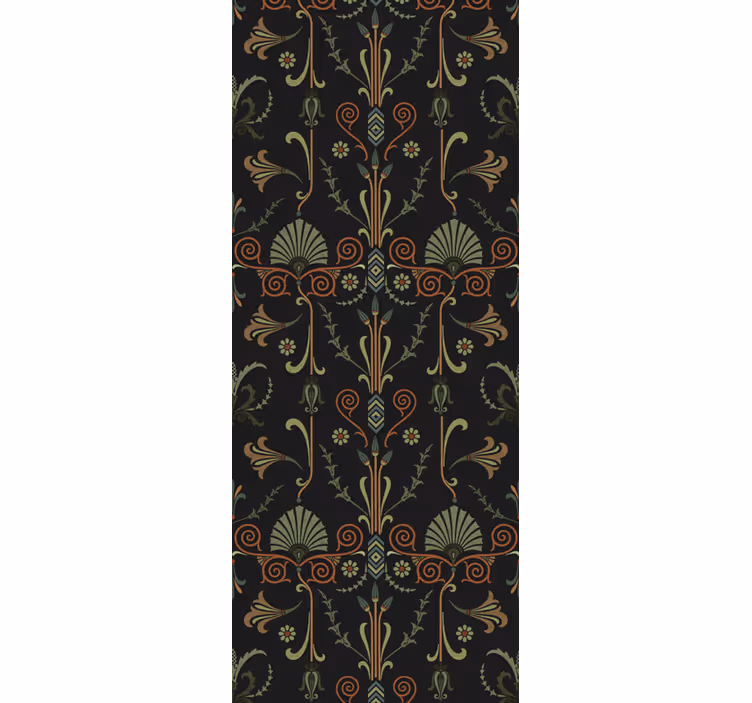 Botanical Elegant Pattern floral ornament wallpaper - TenStickers
