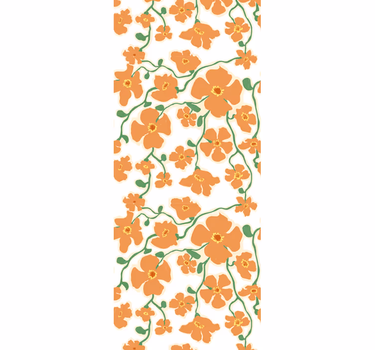 Blossoming Floral Design flower wallpaper - TenStickers