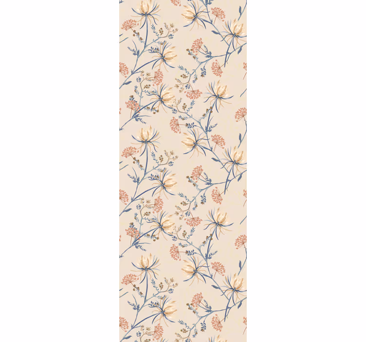 Beautiful floral design flower wallpaper - TenStickers