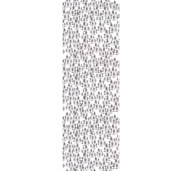 Nordic black silhouettes tree wallpaper - TenStickers