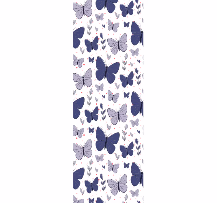 Fluttering purple wings butterfly wallpaper - TenStickers