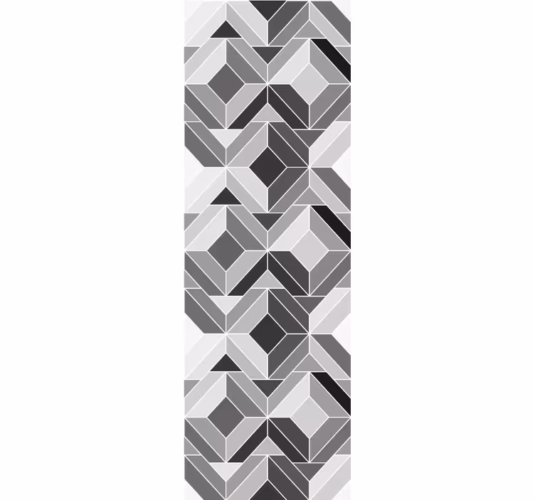 Shapes wallpaper cubic grey patterns - TenStickers
