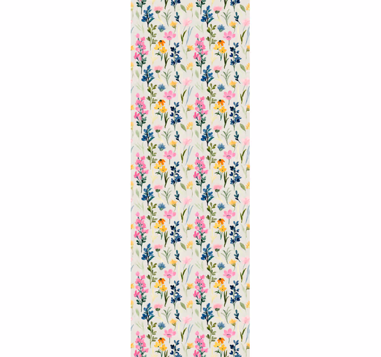 Floral Vivid Display flower wallpaper - TenStickers