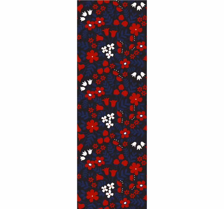Vibrant Floral Bloom flower wallpaper - TenStickers