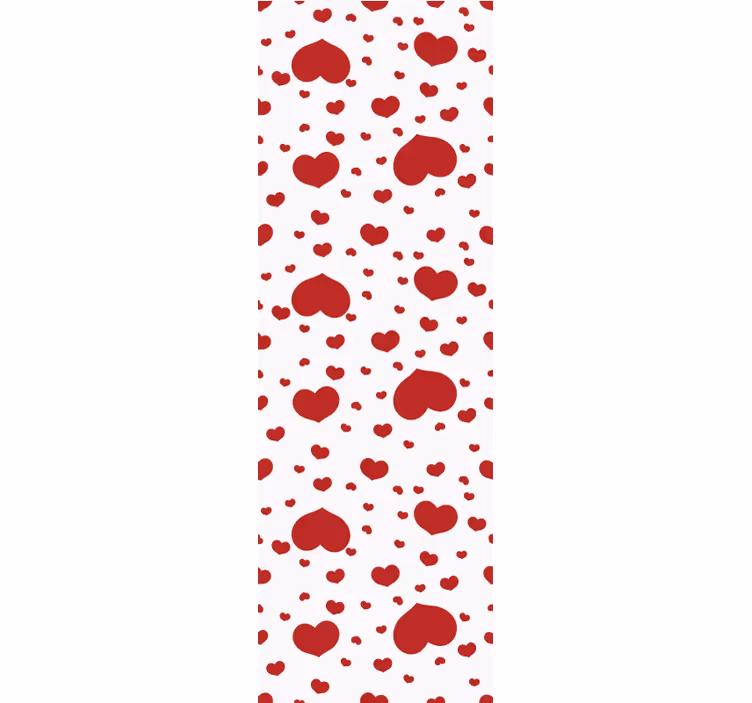 Heart Shapes customised wallpaper - TenStickers