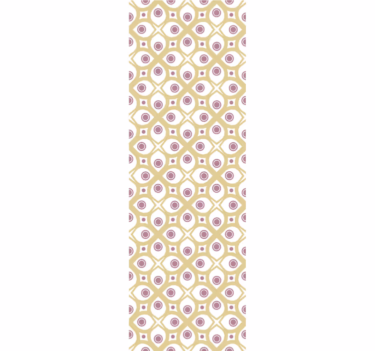 Retro eye pattern shapes wallpaper - TenStickers