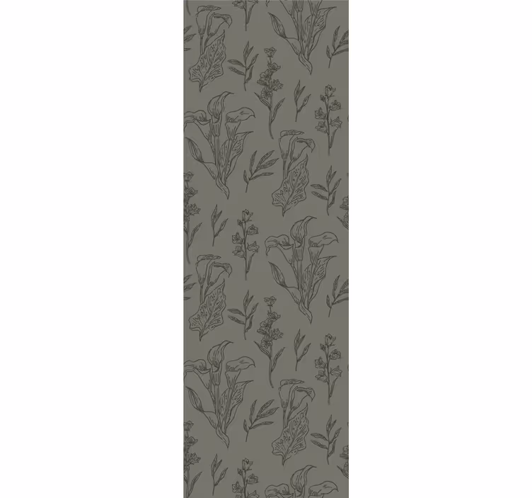 Floral Elements flower wallpaper - TenStickers