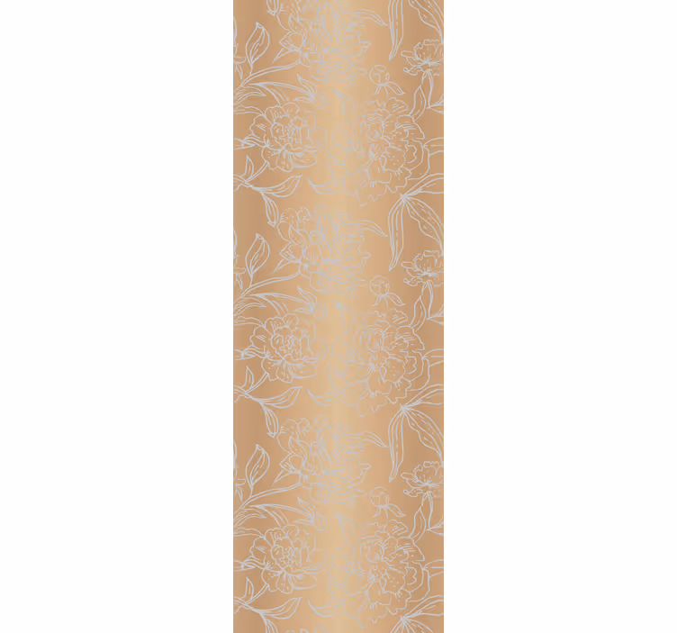 Floral ornament wallpaper with subtle floral touches - TenStickers