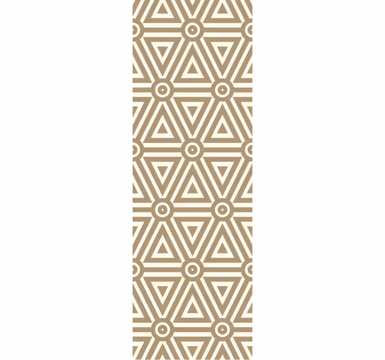 Triangular Beige Arrangement geometric wallpaper - TenStickers