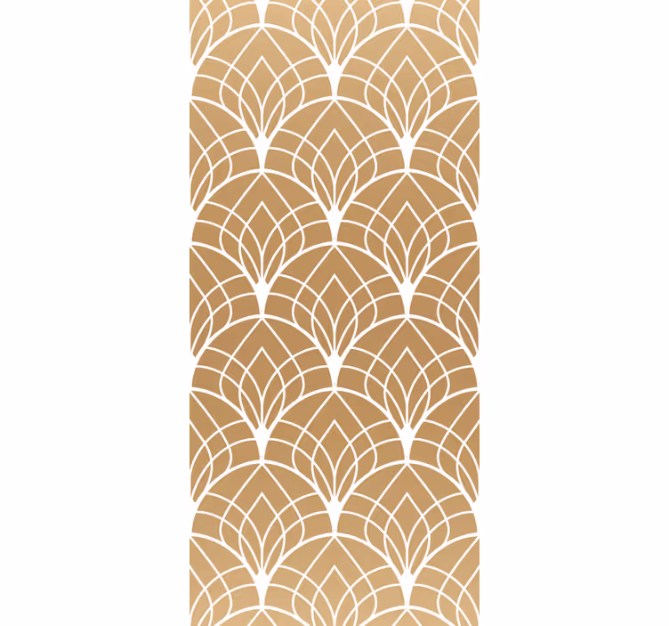 Stylish Leaf Shapes tile wallpaper - TenStickers