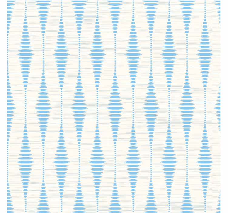 Light blue rabaul ikat shapes wallpaper - TenStickers