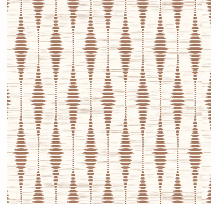 Mocha Mousse rabaul ikat shapes wallpaper - TenStickers