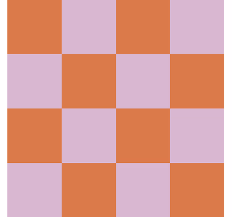 Orange shades motif tile wallpaper - TenStickers