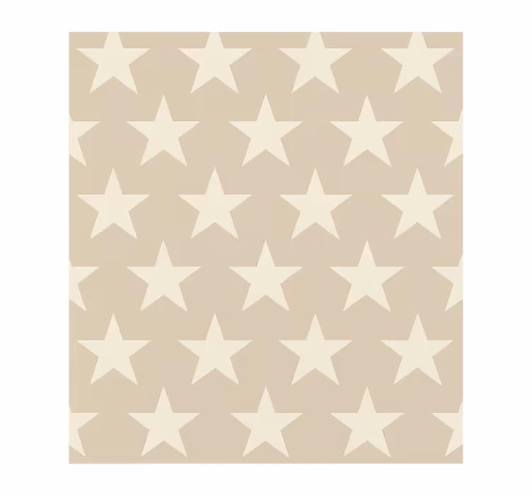 Beige stars pattern teenager wallpaper - TenStickers
