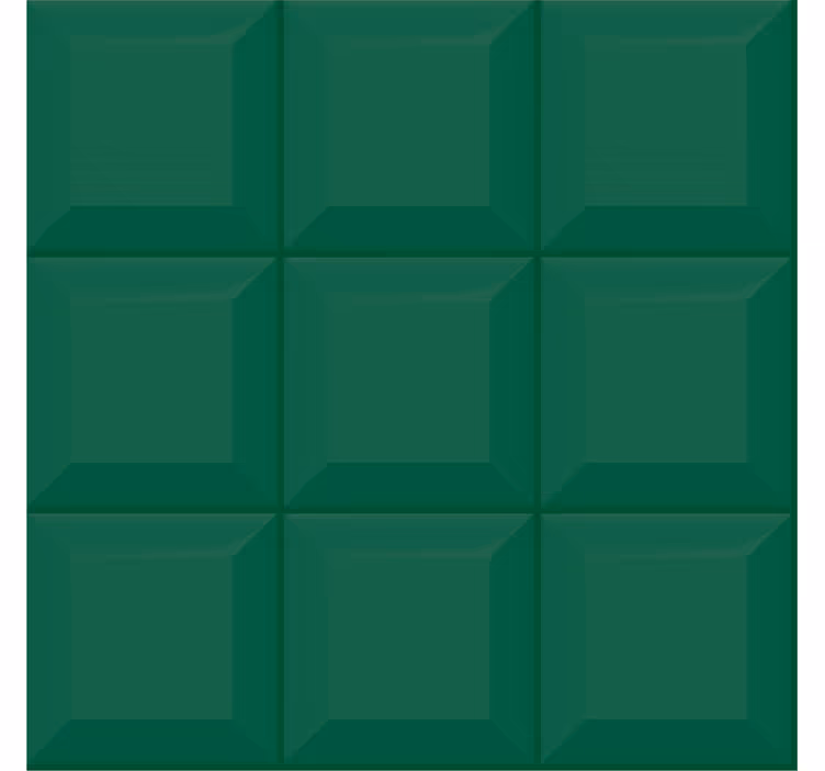 Geometric wallpaper 3d green squares design - TenStickers