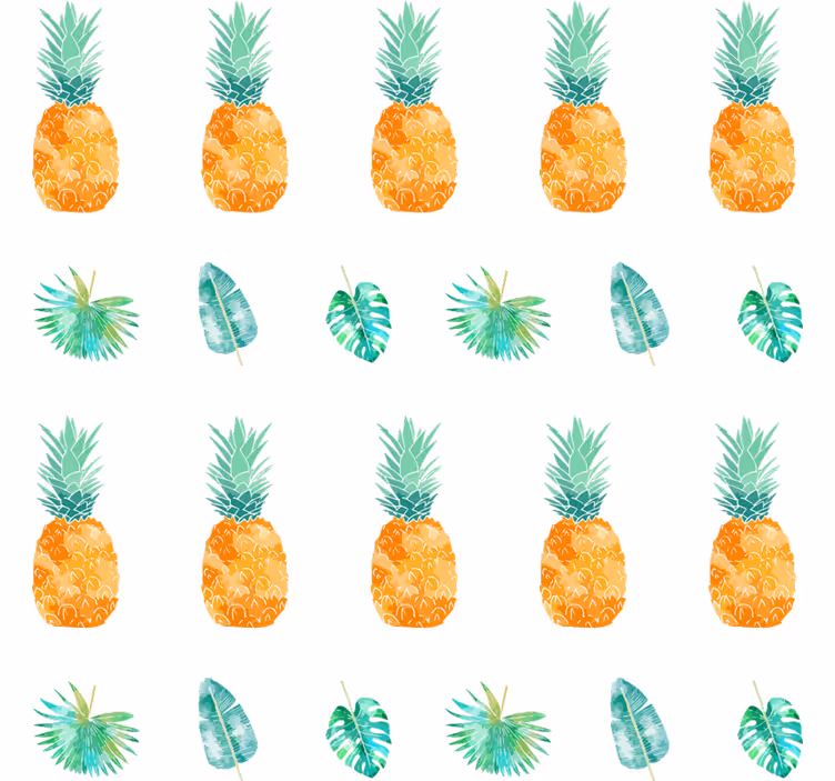 Nature wallpaper pineapple theme - TenStickers