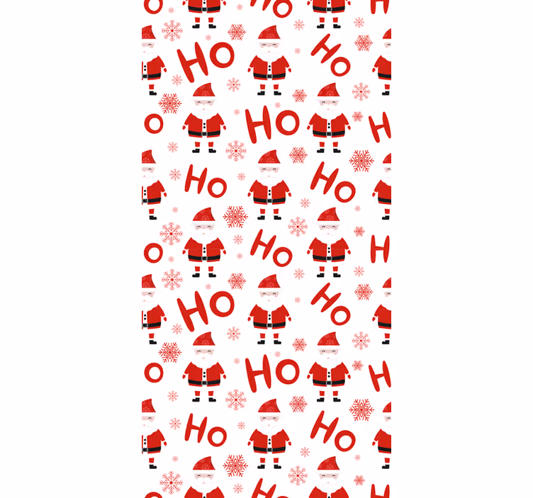 Christmas wallpaper santa claus ho ho ho - TenStickers