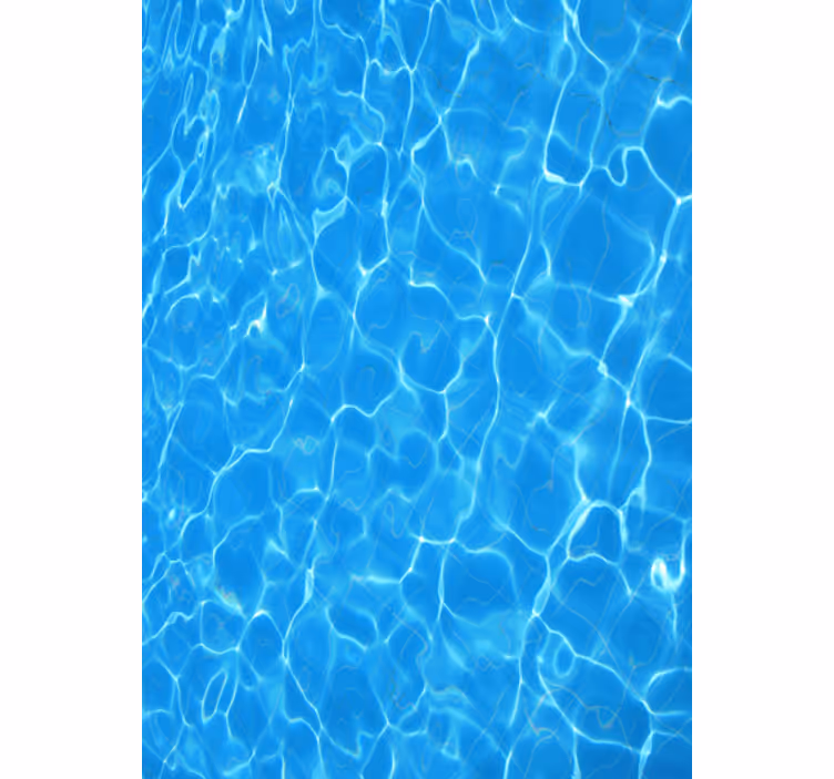 Living room wallpaper blue water design - TenStickers