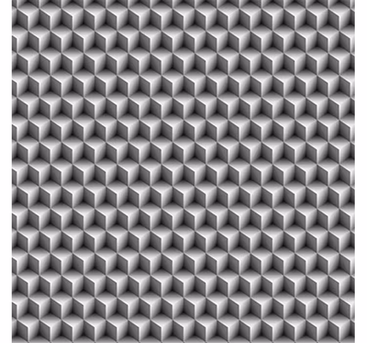 3d wallpaper grey cubes design - TenStickers
