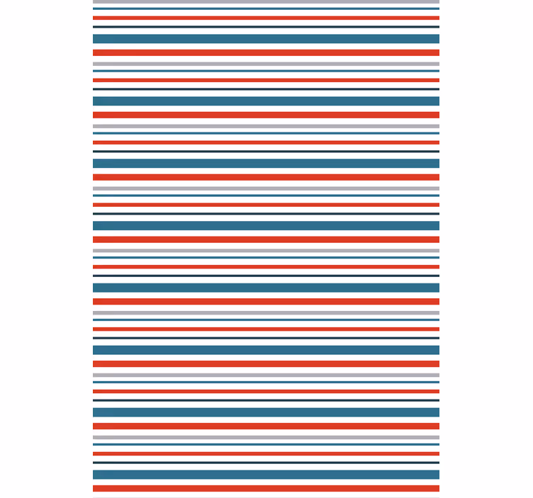 Ornamental wallpaper with marine retro stripes - TenStickers