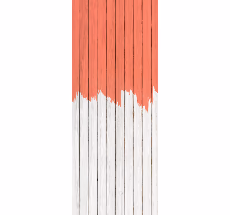 Wood wallpaper living coral design - TenStickers