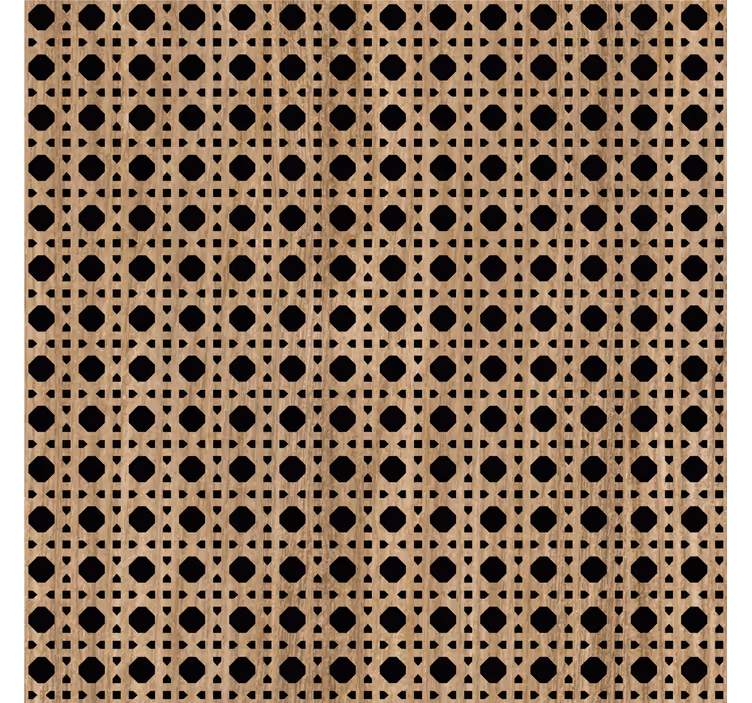 Brown caning bedroom wallpaper - TenStickers