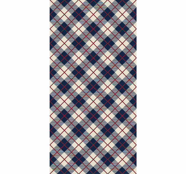 Bedroom wallpaper classic scotland check pattern - TenStickers