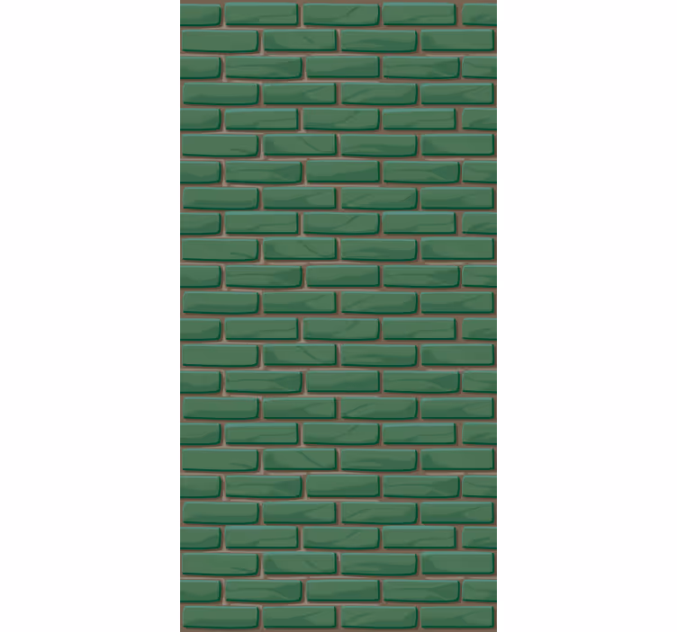 Ornamental wallpaper with bricks texture - TenStickers