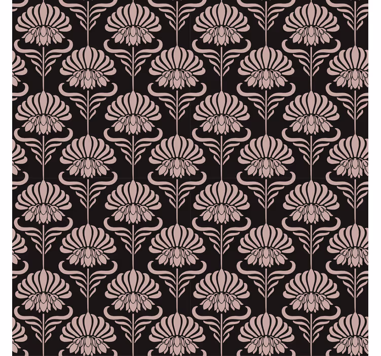 Baroque wallpaper with art nouveau designs - TenStickers