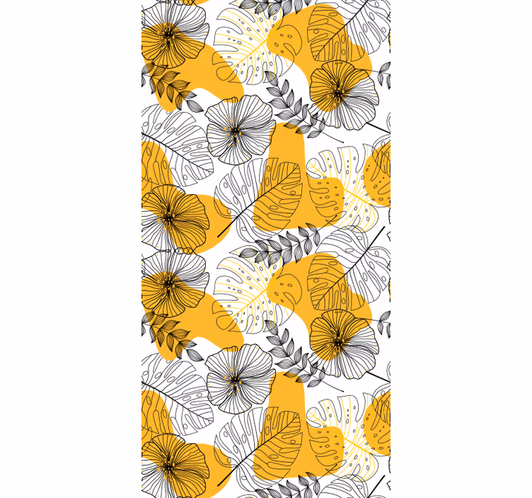 Texture pattern wallpaper flower design kallax - TenStickers