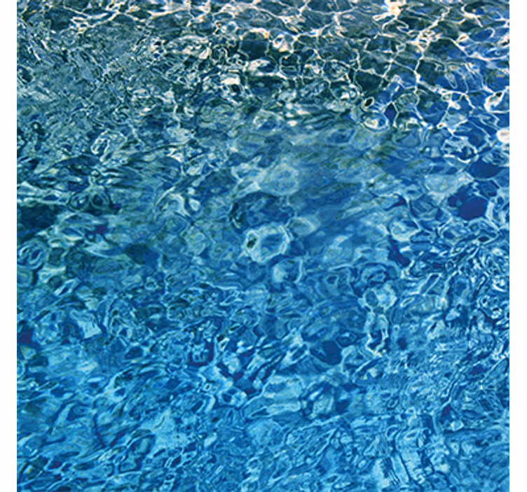 Textured wallpaper in blue realistic water - TenStickers