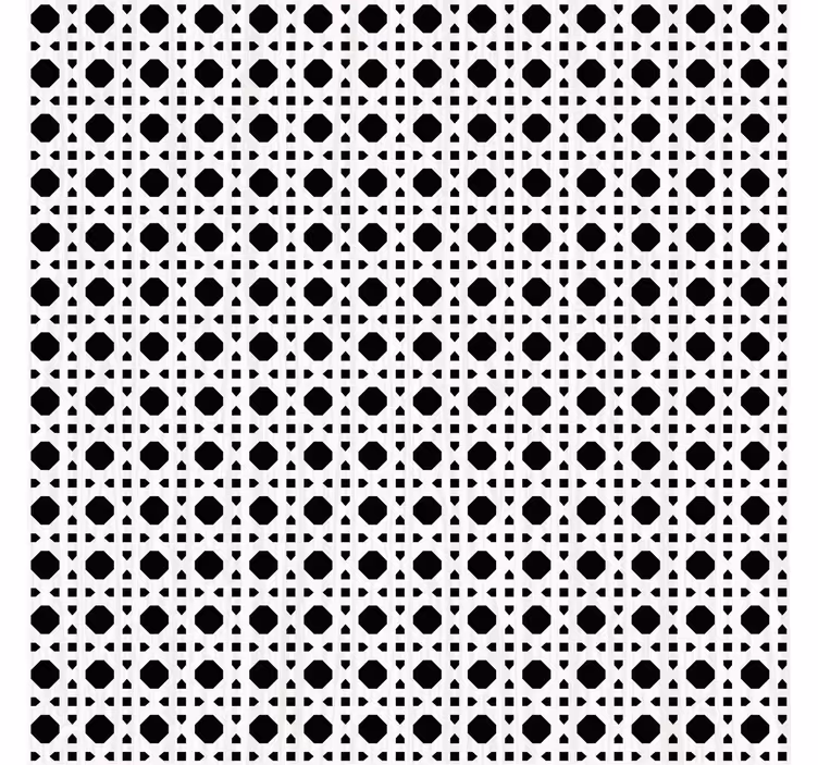 Texture pattern wallpaper in black and white caning - TenStickers
