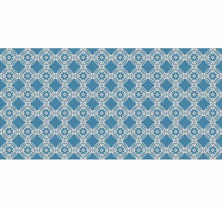 Texture pattern wallpaper antique vintage blue and white - TenStickers