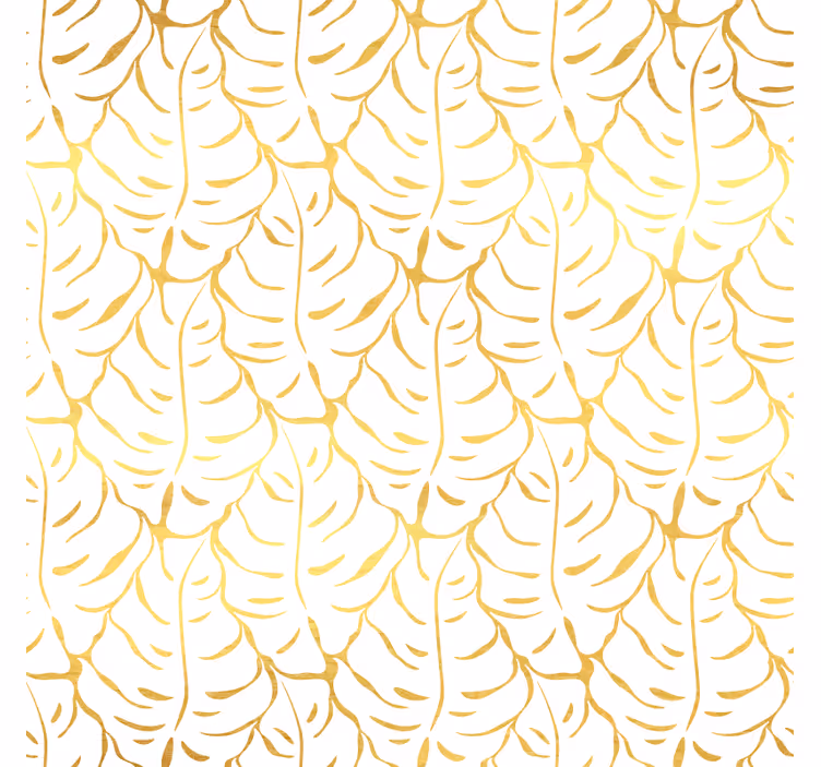 Bedroom wallpaper with elegant tropical leaves - TenStickers
