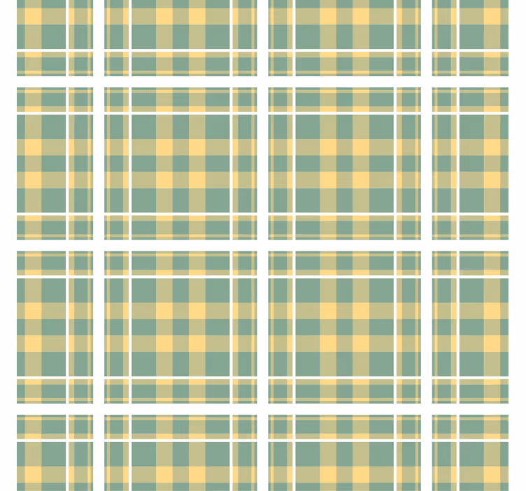 Bedroom wallpaper checkered print design - TenStickers