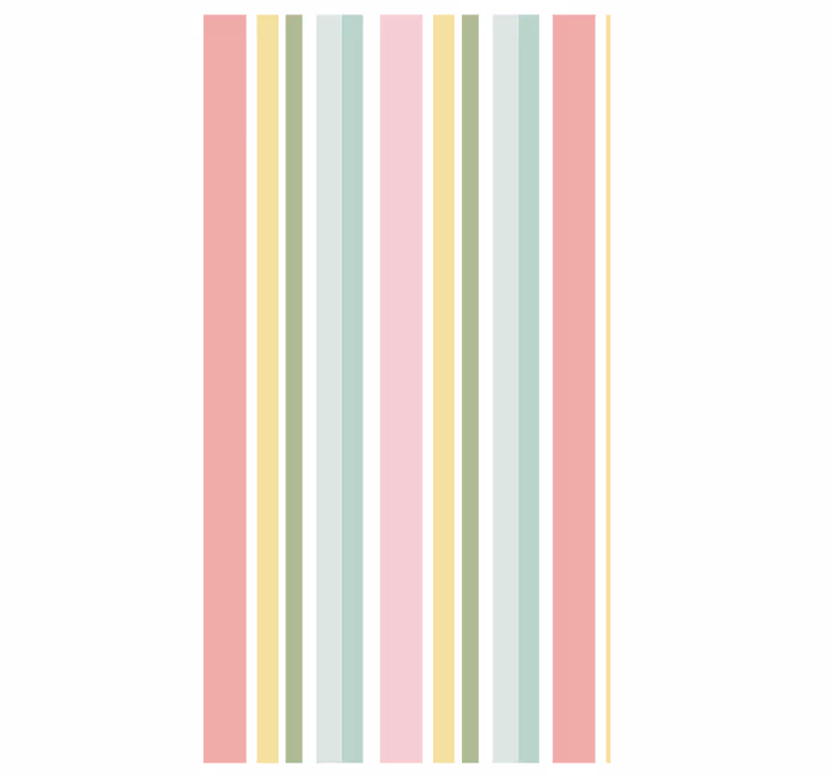 Texture pattern wallpaper horizontal pastel stripes - TenStickers