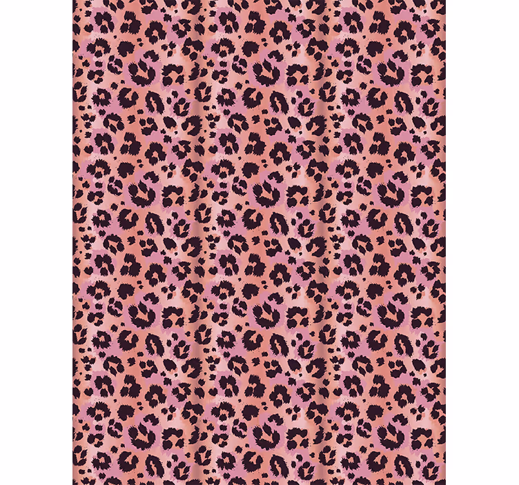 Pink leopard animal wallpaper - TenStickers