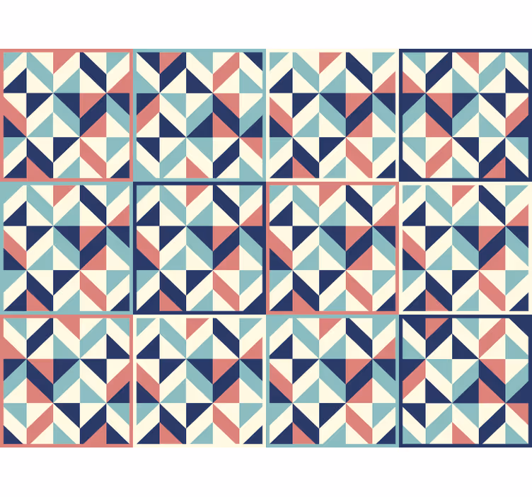 Office wallpaper with geometric pattern design - TenStickers