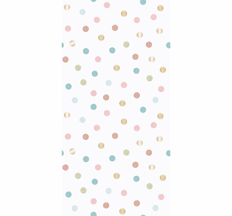 Entryway wallpaper glitter confetti polka dot pattern - TenStickers